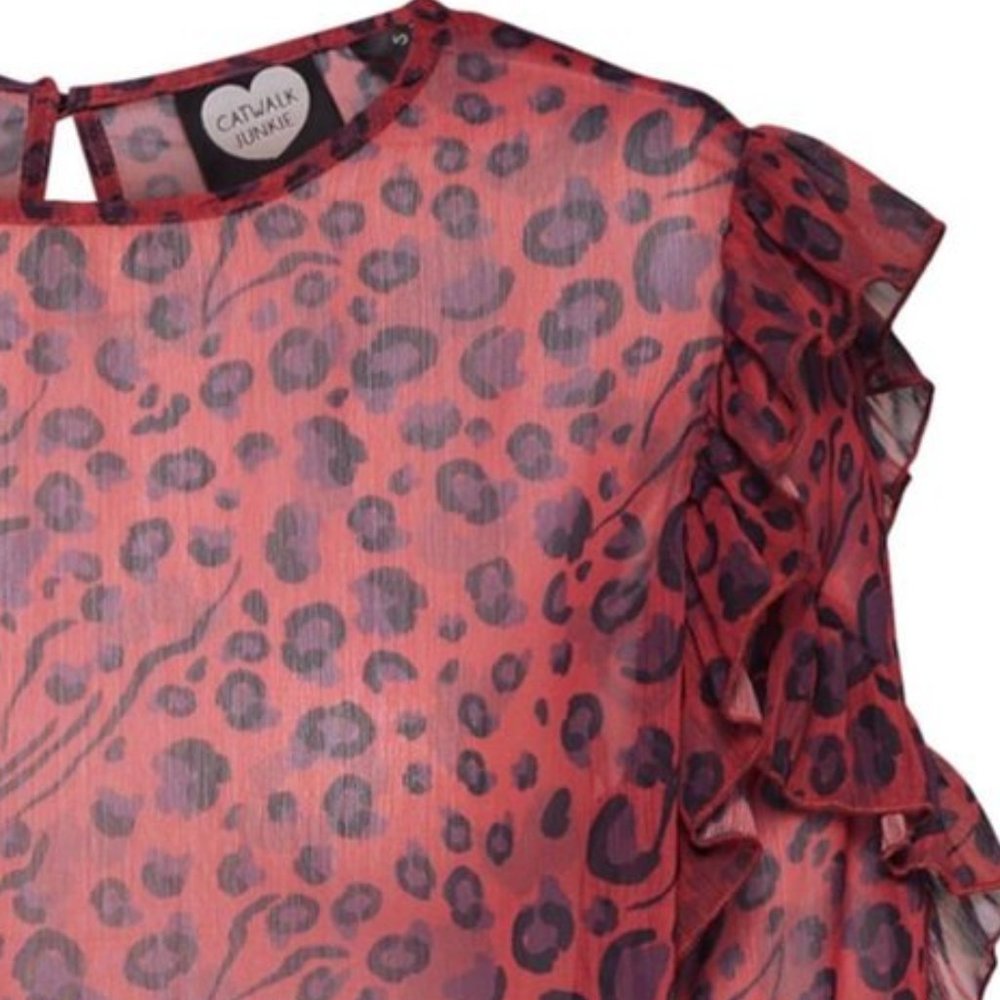 CATWALK JUNKIE WILD BERRY BLOUSE - Picture 11 of 16